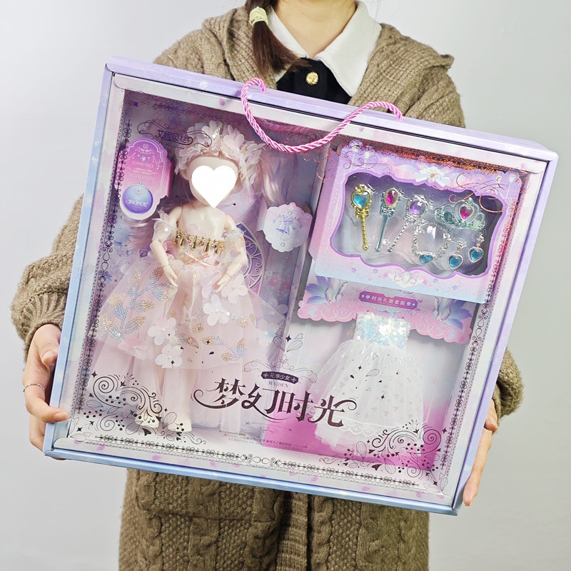 30cm巴比娃娃礼盒套装女孩子女孩玩具大礼盒换装公主洋娃娃