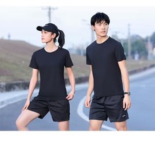速干餐饮服务员工作服短袖T恤定制夏女烧烤火锅小龙虾店工装薄款