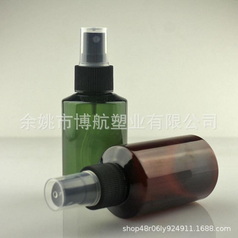 100ml斜肩墨绿避光喷雾瓶喷雾瓶香水瓶化妆品包材精华液瓶分装瓶