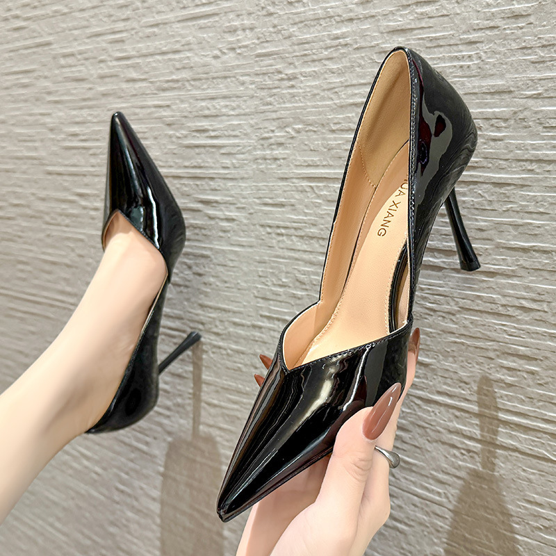 Shallow Mouth Internet Celebrity Elegant Socialite Solid Color Sexy Stiletto Heel Comfortable High Heels New Style Daily Shoes Women's Fashion