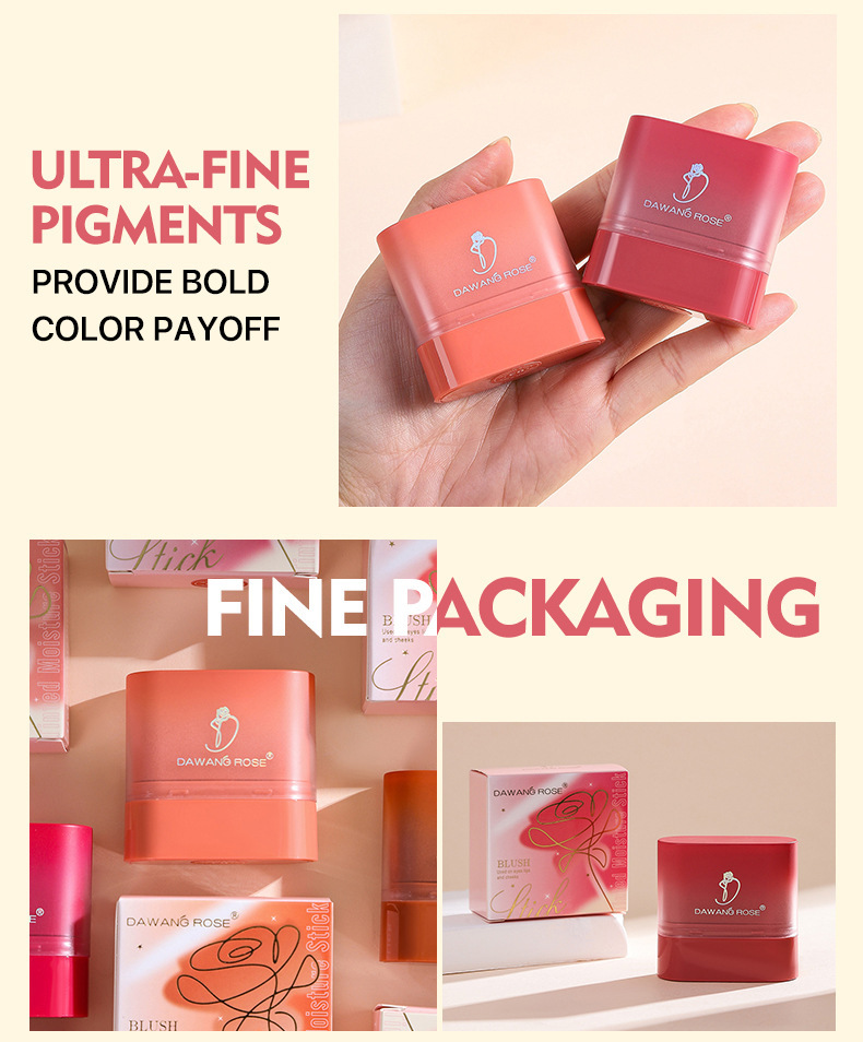 Matte Blush Stick For Cheeks And Lips Portable Contour Colour_voghion.com