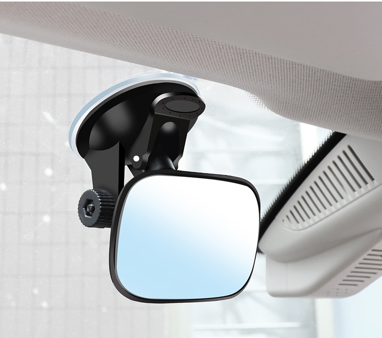 Car Rearview Mirror, Interior Reflector, Reversing Blind Spot Auxiliary, Universal Wide-Angle Curved High-Definition Mirror, Baby Observation Mirror