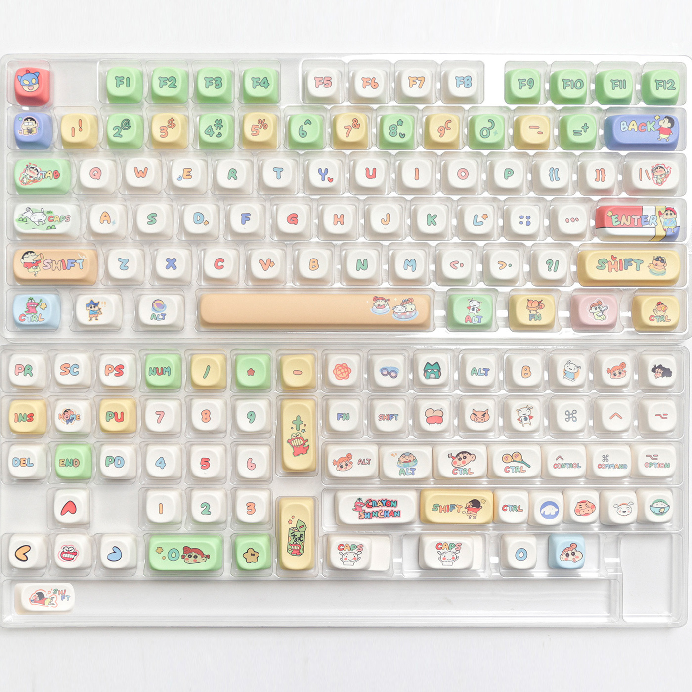 バンダイ 139-143 ピース/セットクレヨンしんちゃん PBT キーキャップ