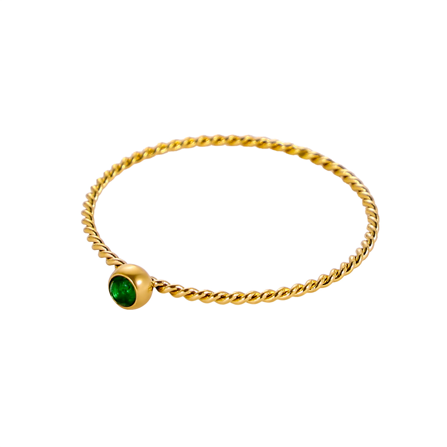 그린 골드 18K 링