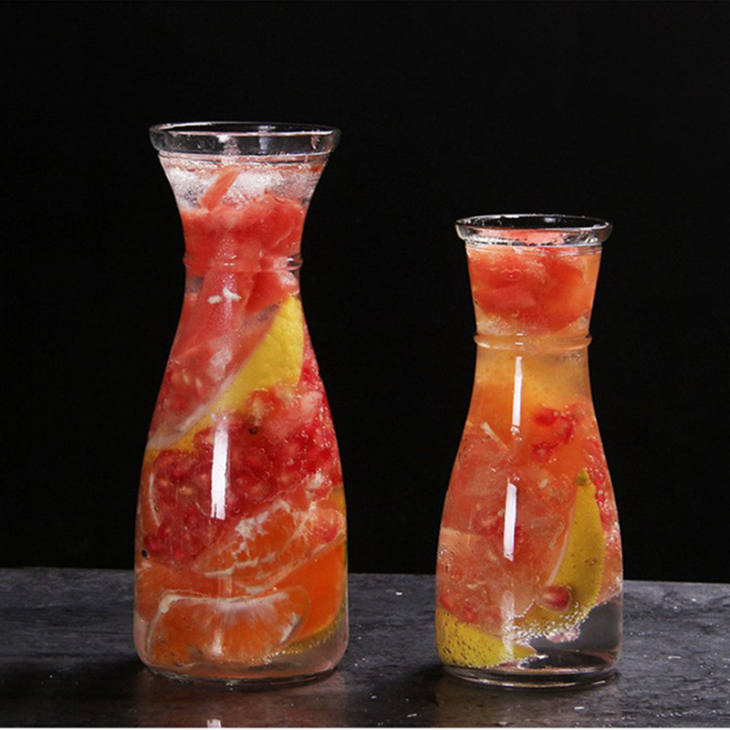 Taza de vidrio transparente creativa irregular en forma especial taza de jugo internet celebridad té de la leche postre bebida fría taza batido taza