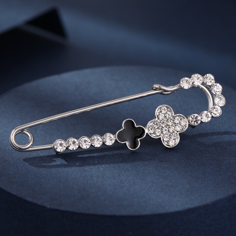 Broche grande chal broche de flores tulipán femenino broche de pin grande pasador ajustado a la cintura hebilla de bufanda de seda anti-exposición