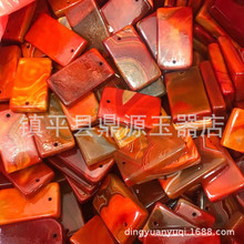 战国红玛瑙项链批发 天珠事牌毛衣链 缠丝玛瑙平安扣原石玉E18