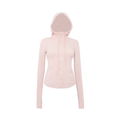 Lulu Yoga Hooded Sweatshirt Def*ne Jacket, Double-Sided Fleece Slim Fitness Breathable Women's Exercise Jacket