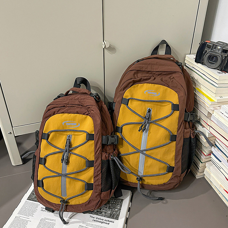 休闲双肩包女2025夏季新款大容量徒步运动登山包短途旅行背包男|undefined