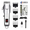 YX-809A [Silver] Retro Digital Display Professional Hair Clipper