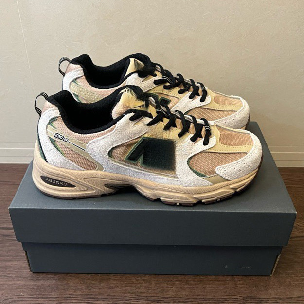 Putian 530 Jogging Shoes American Bloodline Thick-Soled Dad Shoes Retro Mesh Breathable Men's and Women's Casual Sports Shoes