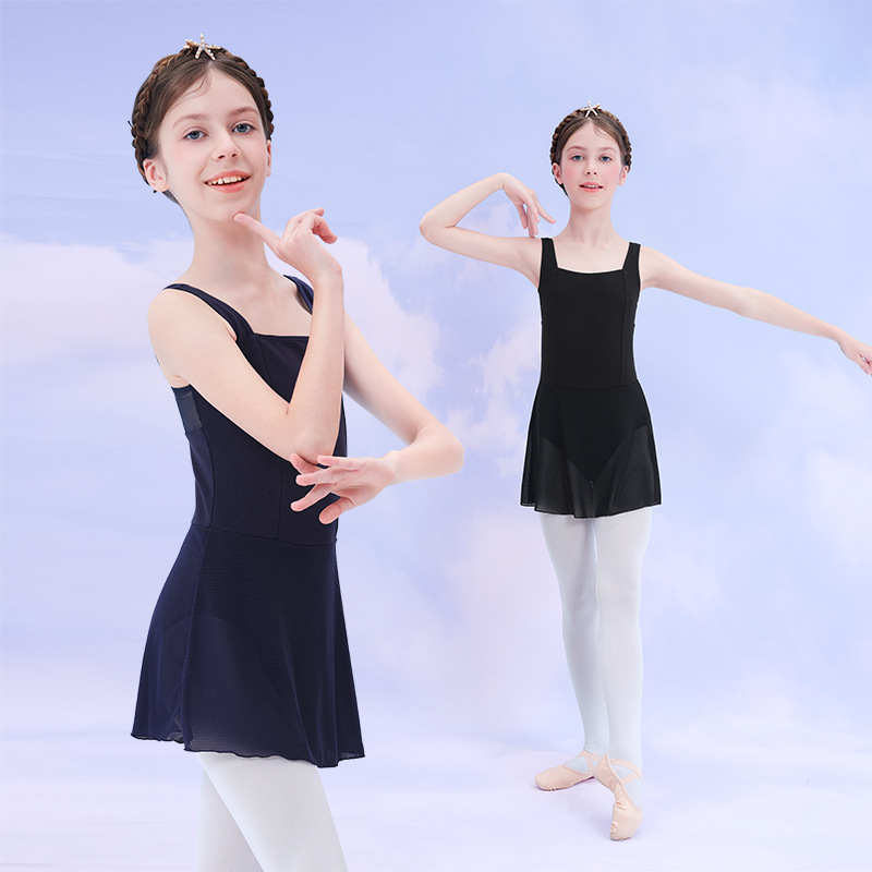 Lingyan ropa de baile para niños vestido de una pieza de verano de mujer vestido de ballet de una pieza ropa de práctica ropa de baile chino