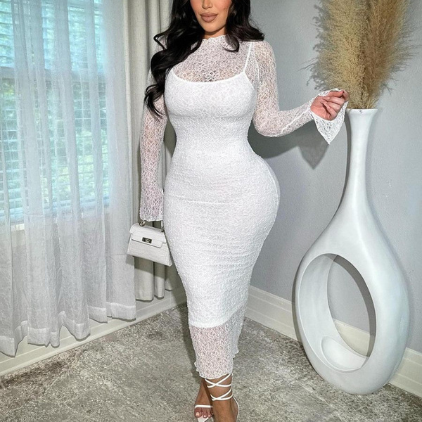 summer sexy lace long-sleeve