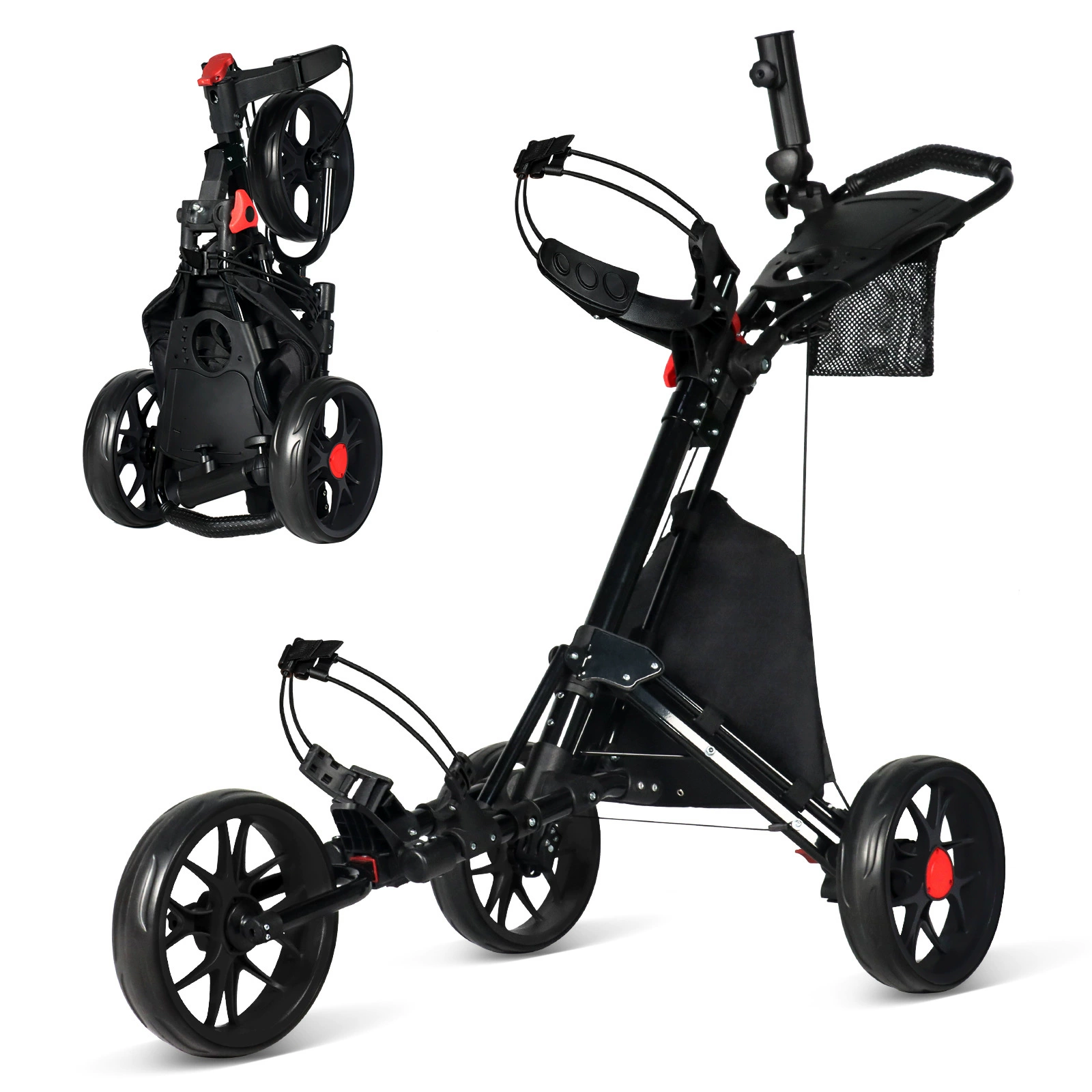 Производитель новый гольф чартерный трехколесный складной рама из алюминиевого сплава тележка для гольфа