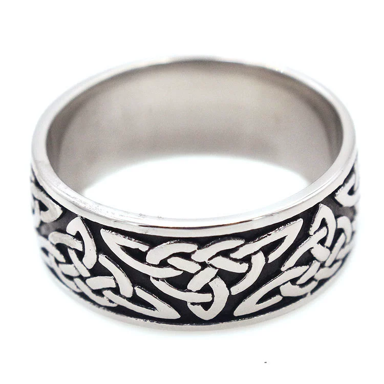 Retro ring stainless steel, European style