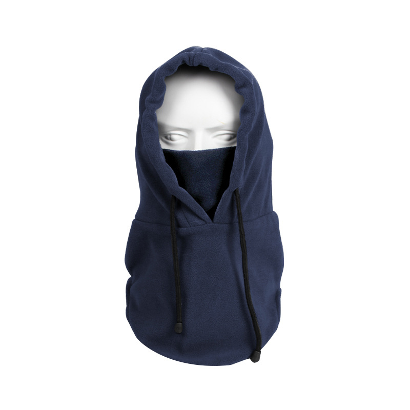 Gorro de invierno a prueba de viento, cálido, multifuncional, capucha de ciclismo engrosada, protección facial de forro polar a prueba de frío, máscara de esquí para bloquear el viento
