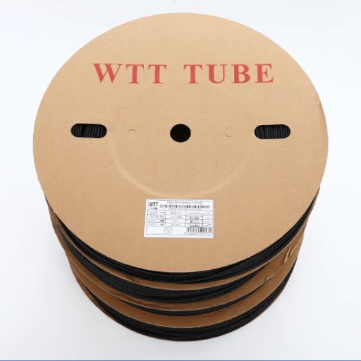 Tubo Termocontraíble Transparente, Funda Aislante WTT Negra, Tubo Termocontraíble Ecológico para Cables Eléctricos, Termocontraíble de Plástico