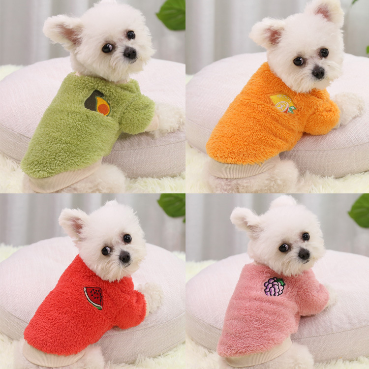 가을과 겨울 따뜻한 두 다리 개 애완 동물 용품 고양이 옷 작은 큰 개 테디 새해 의류 도매
