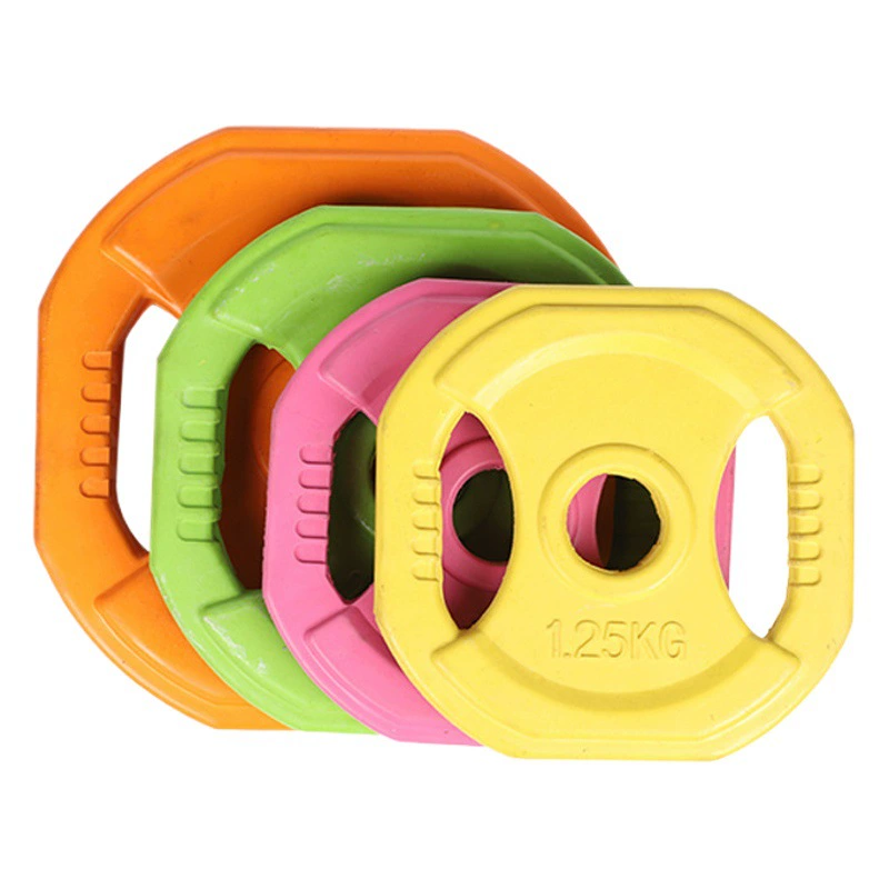 Цвет штангы Глубокие приседания Бытовая пластиковая Тяжелая атлетика бедра толчок ручной схватывание кусок гантели Оборудование Для Фитнеса Обучение штангой штангы