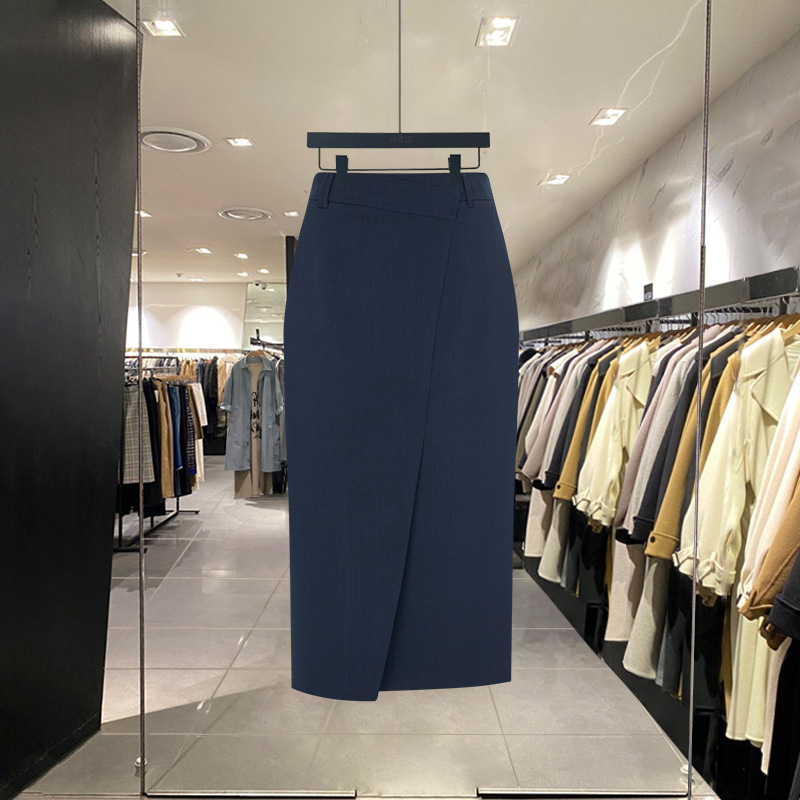 Fashionable Design A-Line Hip-Hugging Skirt 2025 New Spring and Summer Work Clothing Elegant Casual Asymmetrical Professional Skirt