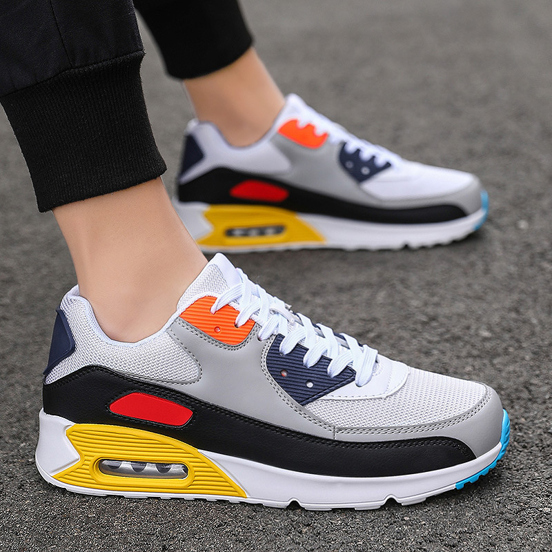 Cross-Border Popular Air-Cushion Shoes for Couples, Trendy Casual Shoes for Men and Women, Lightweight Sports Shoes, Versatile Fashionable Running Shoes