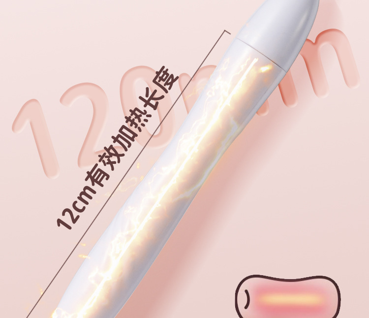 USB Heating Rod for Adult Toys, 10 cm Plastic Warming Stick, White — detail image 6