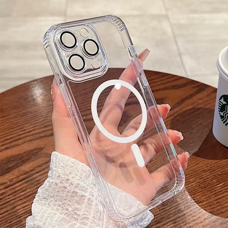 Funda transparente con botón de cámara integrado, simple y elegante, compatible con iPhone 17 Pro Max, 16 Pro, Apple 16 para mujeres.