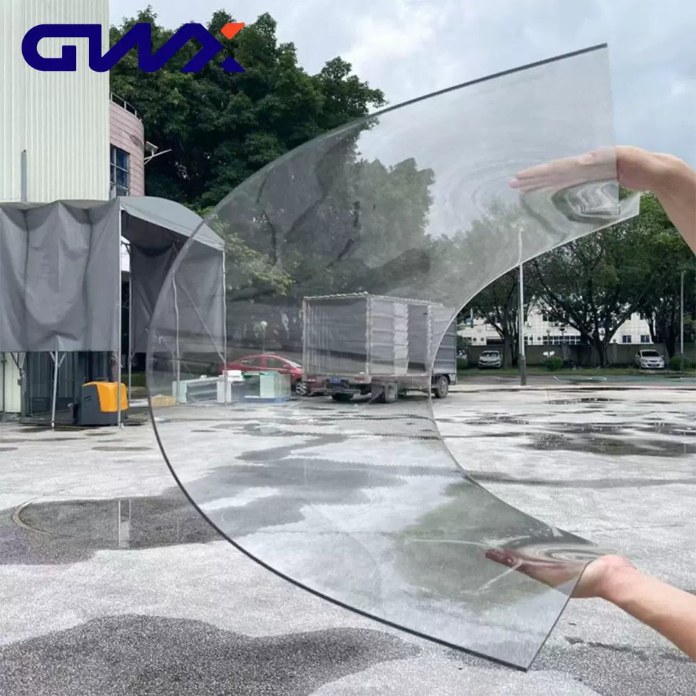 透明实心pc耐力板 6mm现货批发高质量实心阻燃抗紫外线雨棚车棚