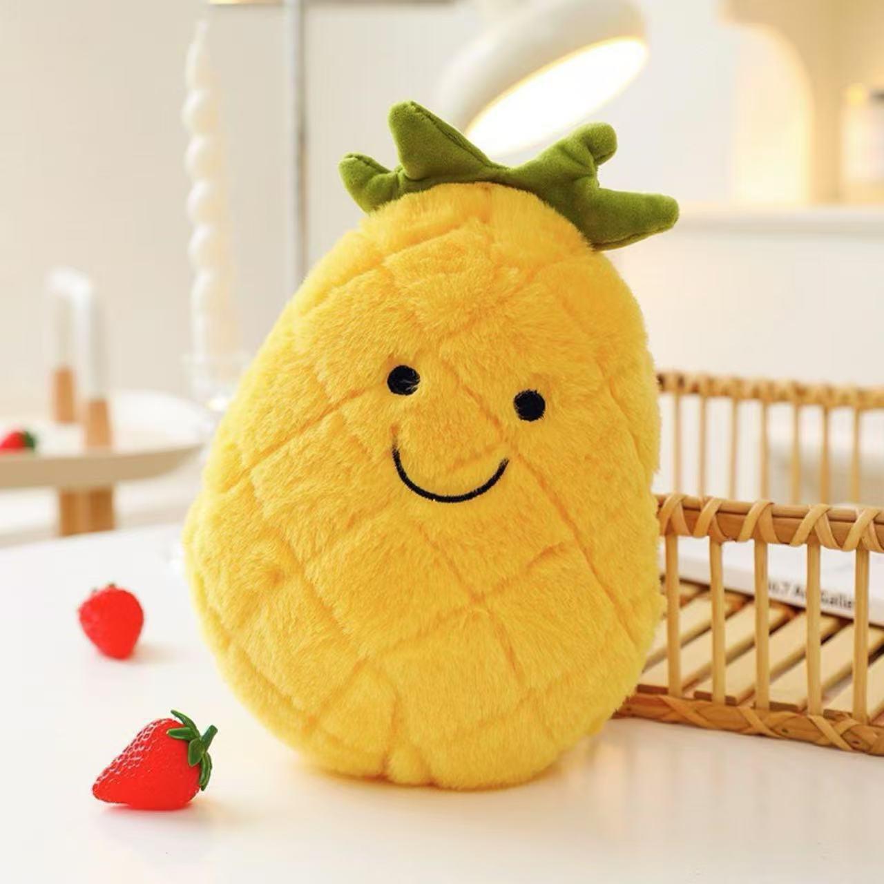 Frutas transfronterizas muñecas de peluche lindas muñecas de regalo para niños arrojar muñecas de 8 pulgadas muñecas juguetes de peluche al por mayor