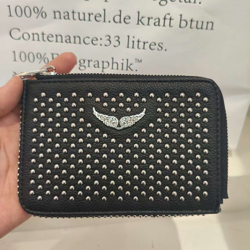 ZV bolsos de mujer de diamantes en caliente transfronterizos bolsos de cadena metálica bolsos tarjetas de cartera bolsos de mano largos bolsos de cambio monedero integrado