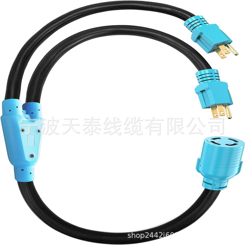 Generator Transfer Switch Adapter Cable, Tt-30P Male to L14-30R Female Tiantai