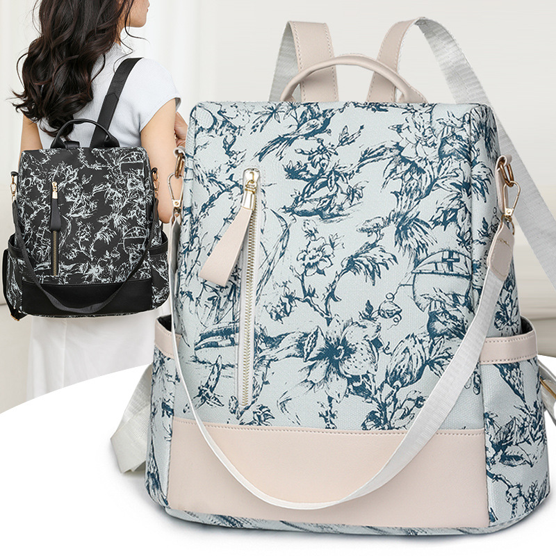 Cross-Border American Retro Trendy Backpack 2026 New Fashion Versatile Casual Lightweight Travel Women's Backpack