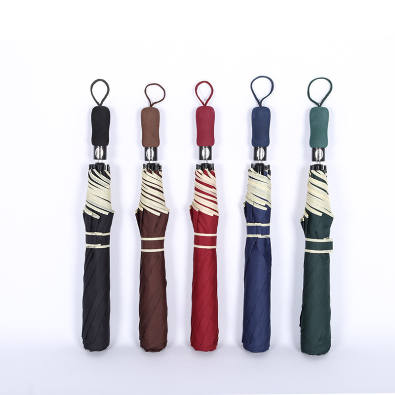 56-inch two-fold golf umbrella men's oversized business umbrella dual-use folding printed logo gift advertising umbrella