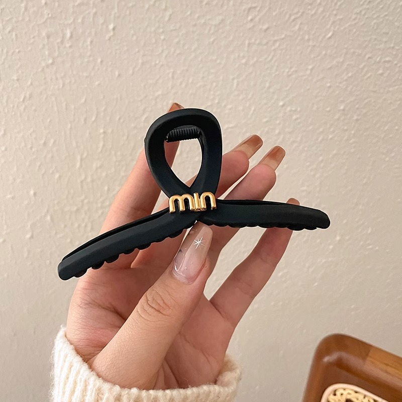 Clip de pelo de gran tamaño esmerilado simple Cabeza trasera updo horquilla de alto grado tiburón clip horquilla tocado al por mayor