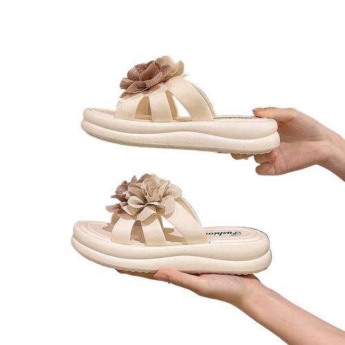 2025 Thick Sole Slippers for Women - Summer Anti-Slip Soft Sole Indoor/Outdoor Home Slippers with One-Strap Design