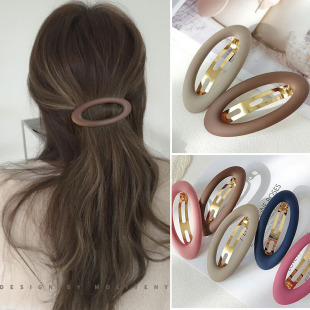 Fashion Matte Snap Hair Clips for Women Hairpin Hairclips Ha
