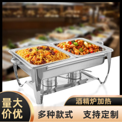レストランのステンレスのバイキング鍋の現物の卸売りの焼き魚の鍋のキムチの内はアルコールのストーブのバイキングの鍋を嵌め込みます。