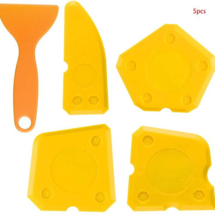 跨境畅销5件套铲胶刮板填缝整理工具浴室厨房玻璃胶刮板