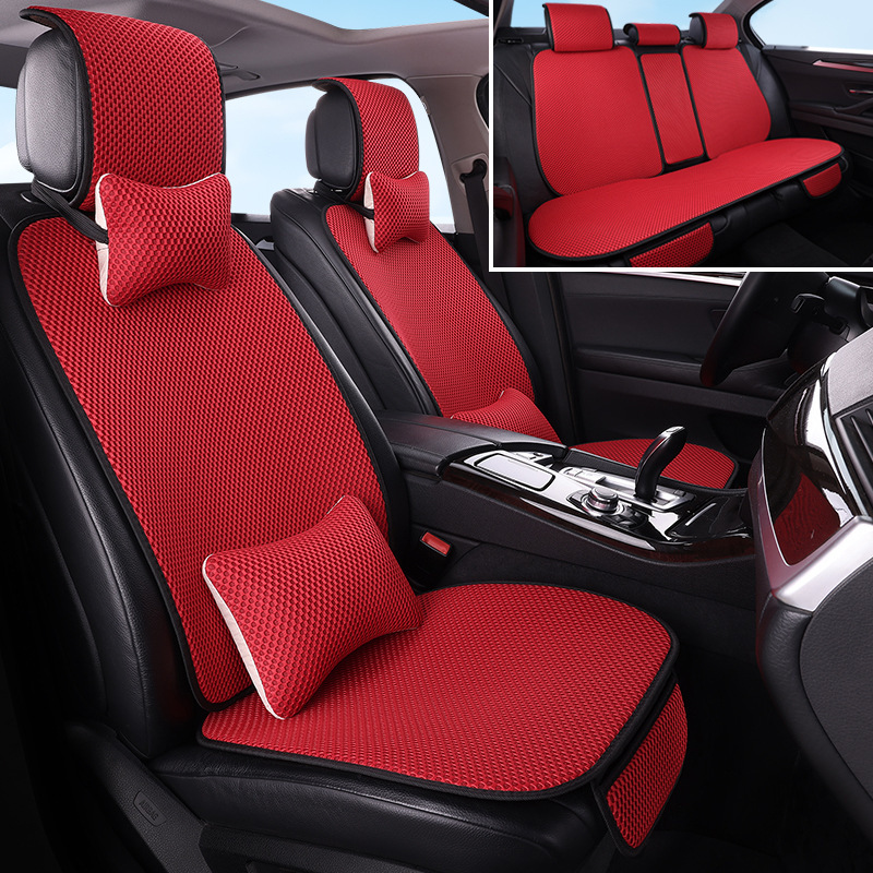 工場卸売アイスシルクマッサージネット7点セット後部座席一体型車用シートクッション全車5席四季通用シートクッション|undefined