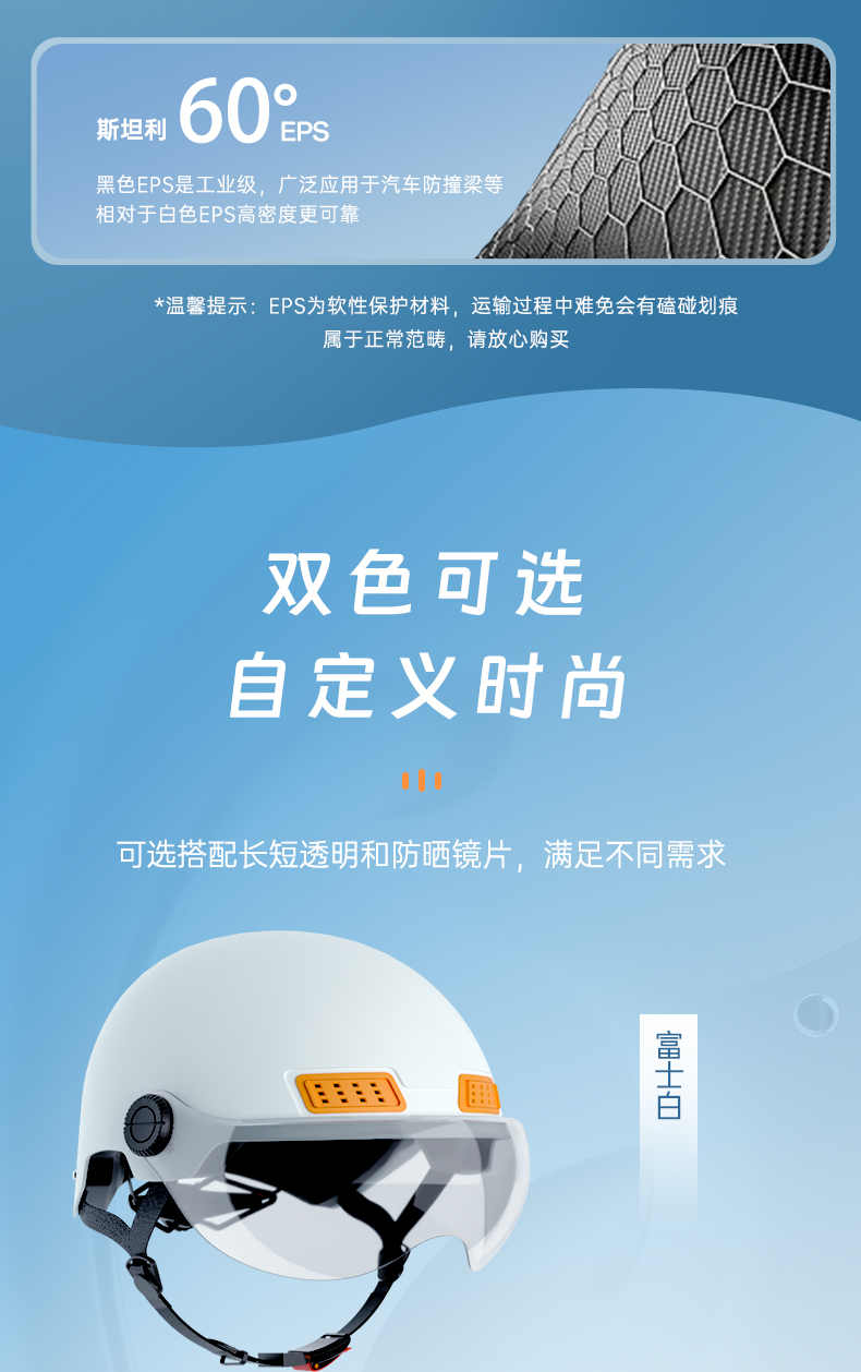 Electric motorcycle helmet for men and women