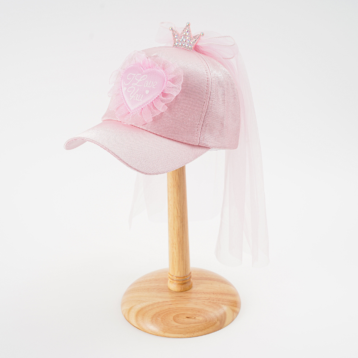 2023 nuevo encaje encantadora corona protección solar sombra princesa niños lindo gorra de béisbol