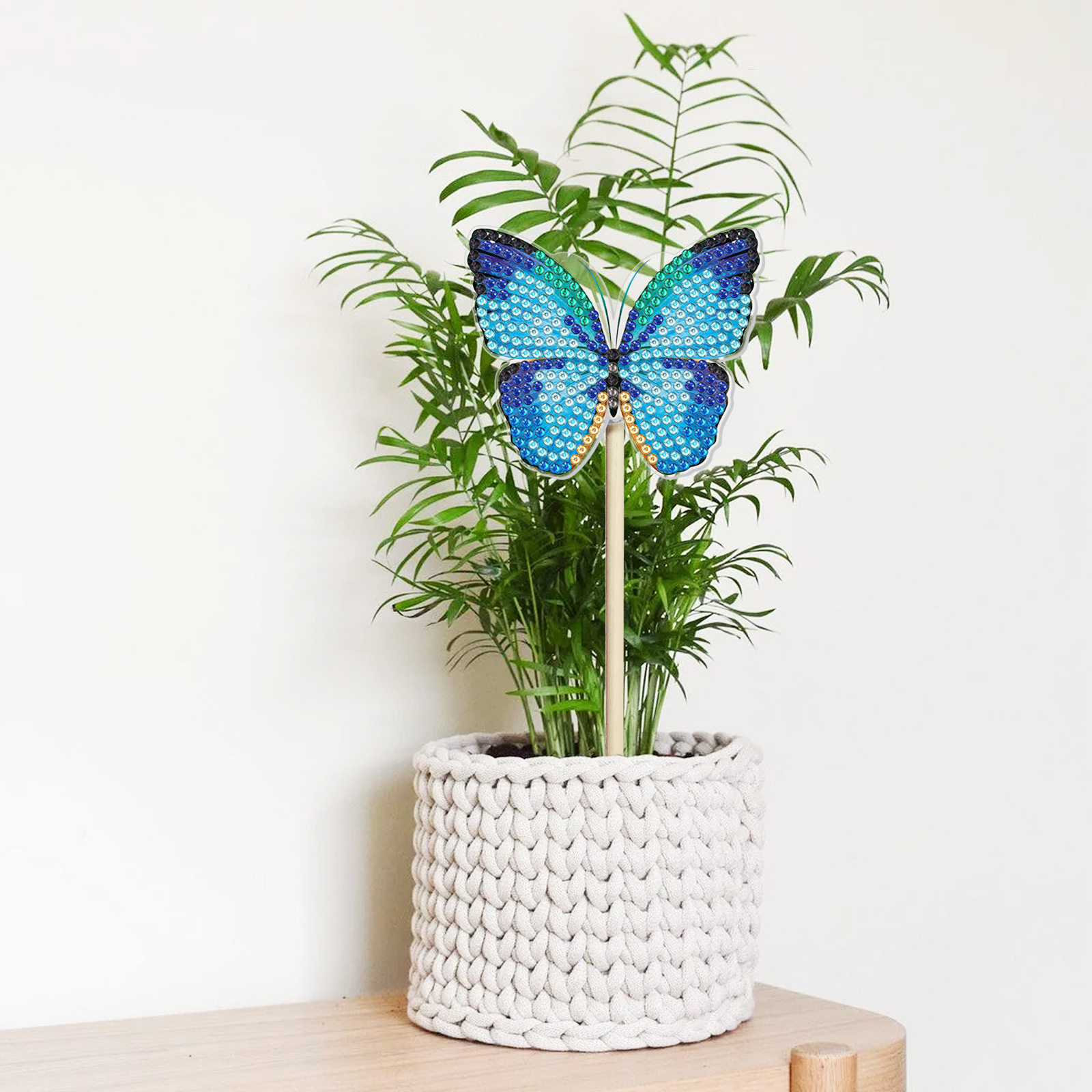 Fábrica directa de pintura de diamantes perimetral transfronteriza DIY varillas de decoración de plantas de diamantes 5D hechas a mano adornos interiores de pintura de diamantes