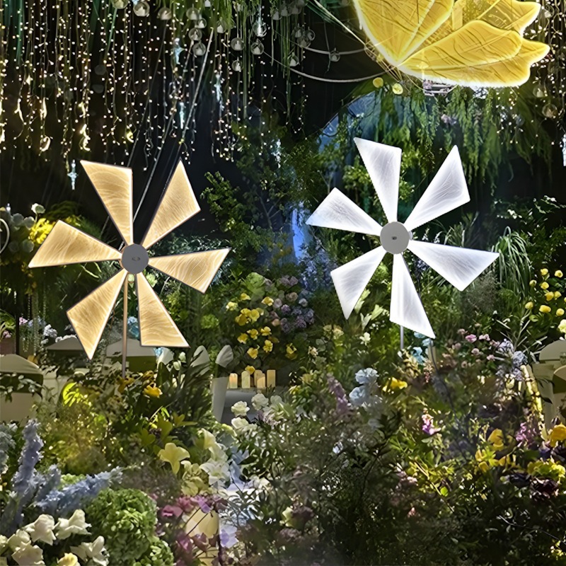 Nueva boda, molino de viento de agua brillante, accesorios de decoración de gran salón de banquetes, mejora la calidad del lugar, crea una atmósfera romántica