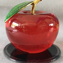 水晶苹果装饰品礼物平安生日节日礼车载节创意摆件新车圣诞送女友