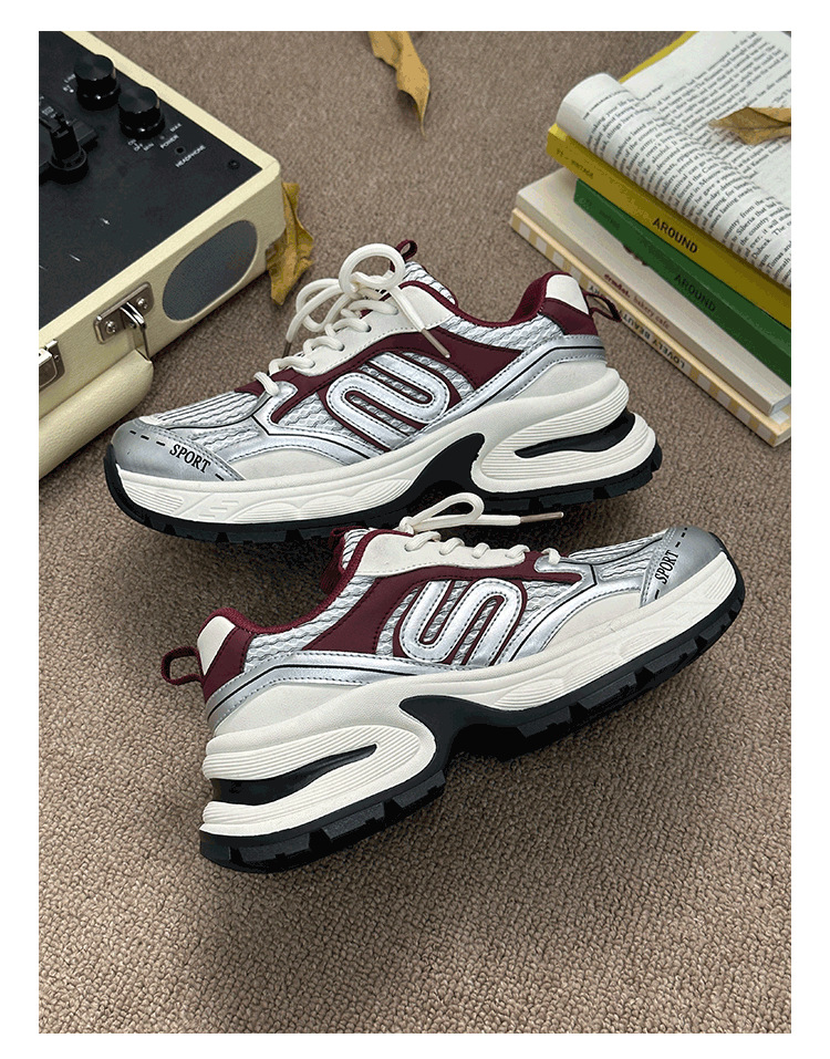 Women's Thick Soled Casual Sports Shoes Versatile Platform Style_voghion.com