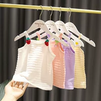Летнее платье для маленьких девочек 1-4 лет, милое маленькое цветочное платье на подтяжках для маленьких девочек, новый стиль, мягкий хлопковый жилет для 3 девочек, топ