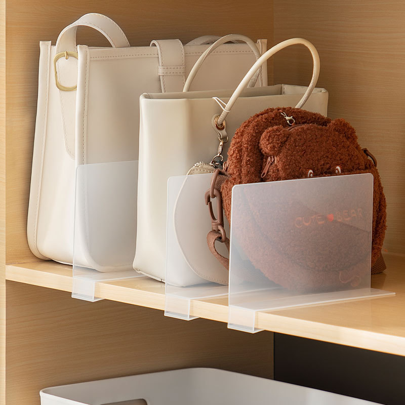 Transparent Kitchen Cabinet Partition Board Household Bag Clothes Partition Bar Snacks and Sundries Partition Storage Board Cabinet Board Partition Panel