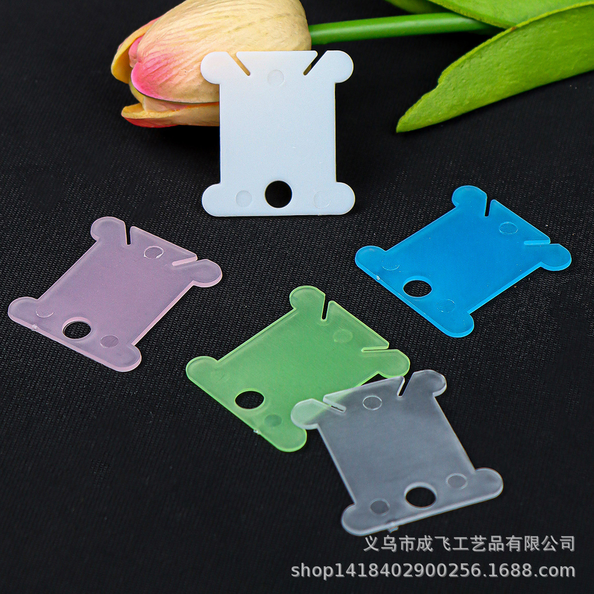 Color del caramelo de punto de cruz tablero de bobinado herramienta de acabado de hilo de bordado de plástico de color 5 hilo de bordado de color tablero de bobinado trabajador hilo de aguja