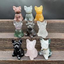 6cm ��Ȼʯ��̷��� �댚ʯ���С���[�� crystal dogs