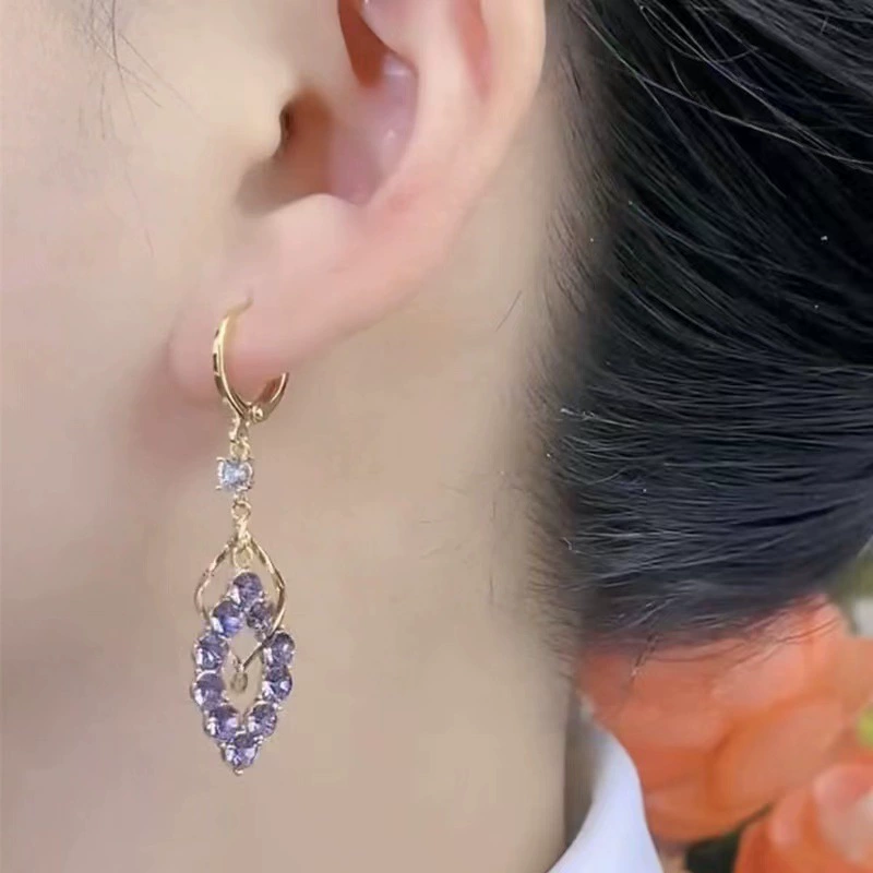 Серебряная игла, серьги с маленьким дизайном, легкий люксовый стиль